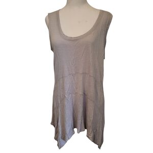 B.L.E.U Asymmetrical Tank Gray sz L